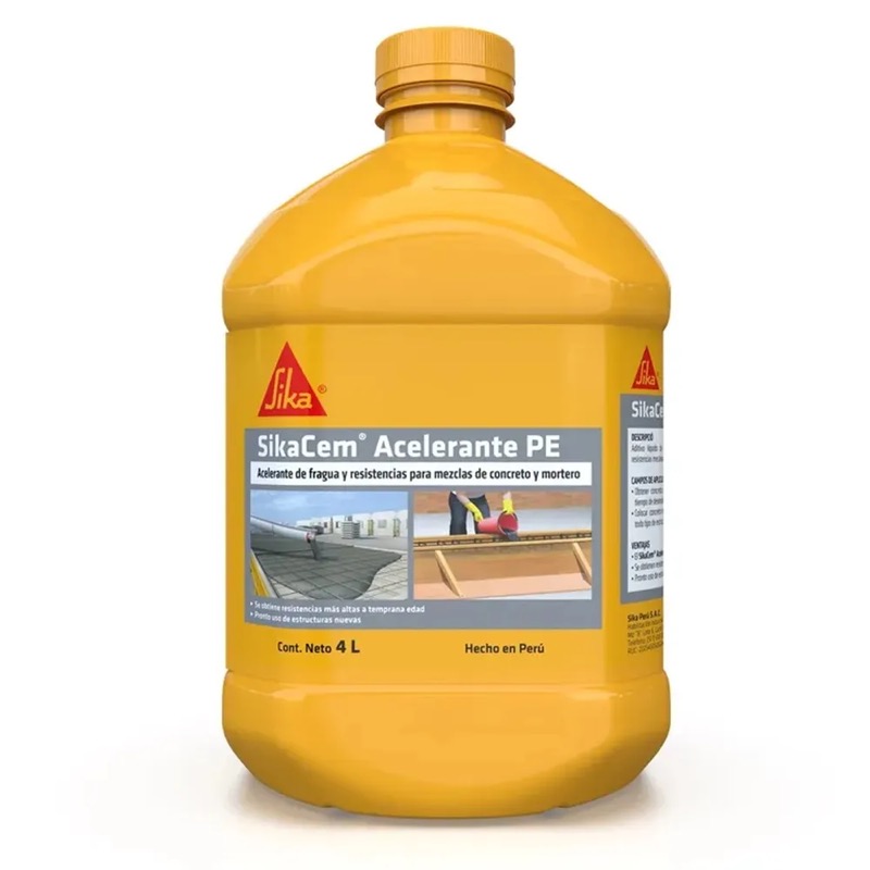 Acelerante de fragua para concreto SikaCem Acelerante PE 4L