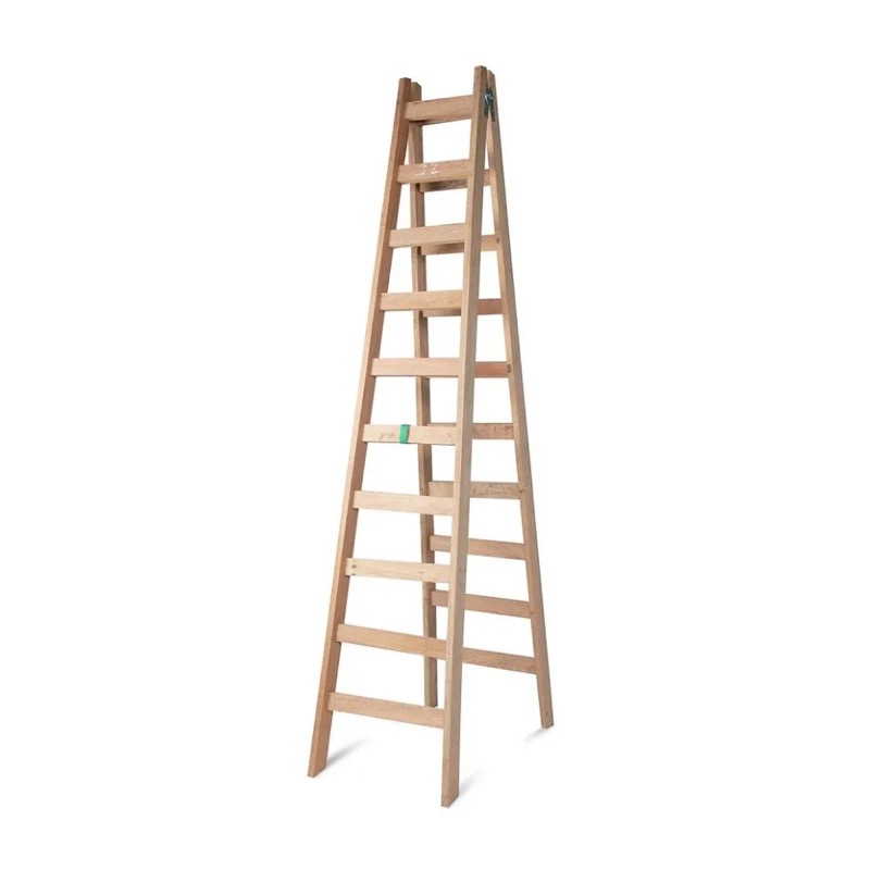 Escalera Tijera de madera 10 pasos Iforest