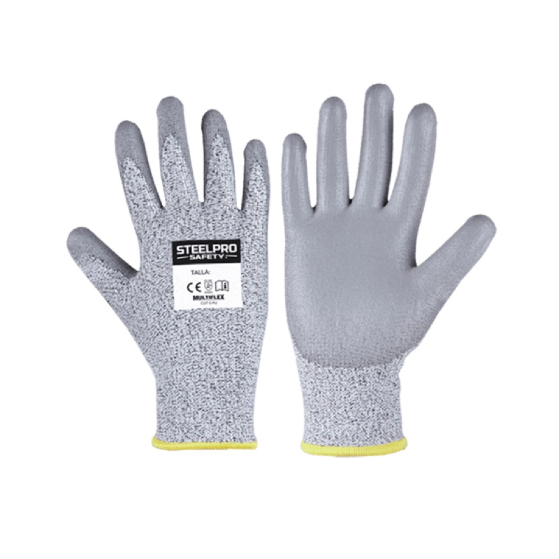 Guantes Anticorte CUT-5 con Palma PU (par)