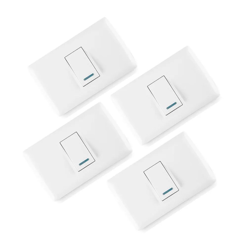 Interruptor Simple Basic Pack x4 Orange