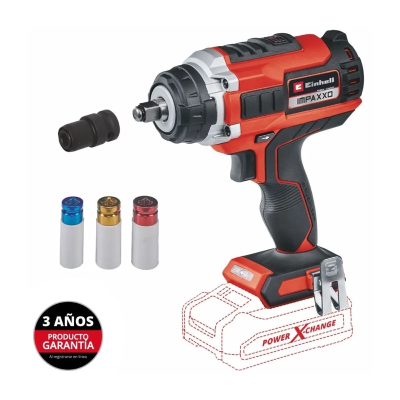 Llave de Impacto Inalámbrico Einhell Impaxxo 18/400 - Sin Bateria