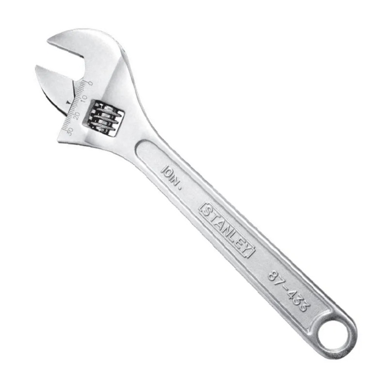 Llave Francesa Ajustable Stanley Modelo 87433 Plata 10' Pulido