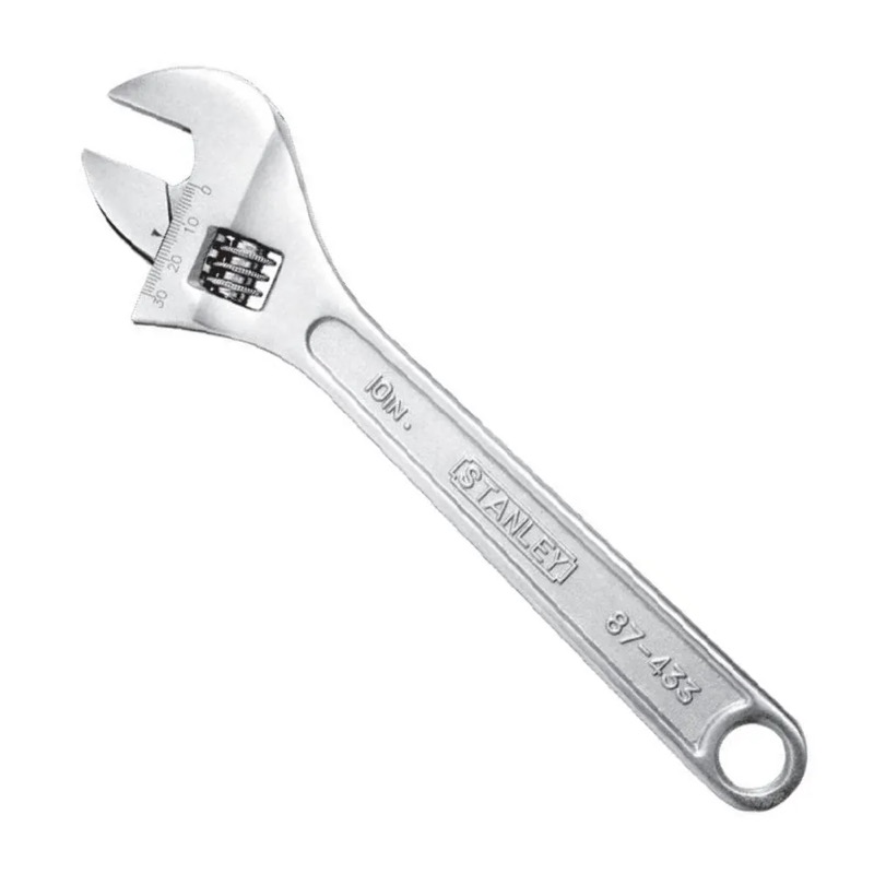 Llave Francesa Stanley Modelo 87434 de Acero Pulido 12'' Plata