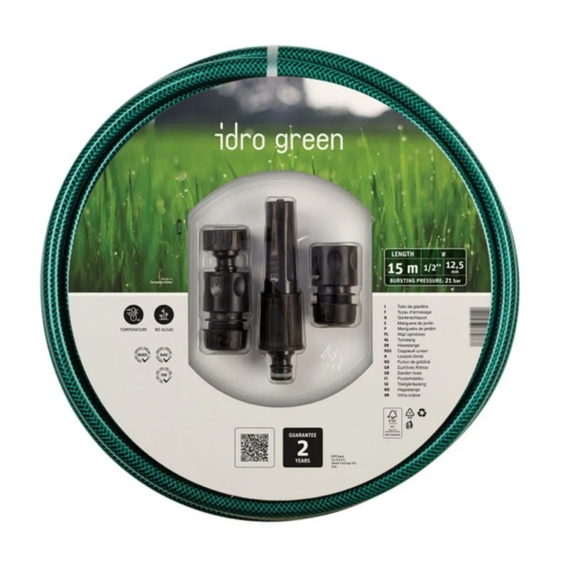 Manguera Fitt Idro Green 1/2" 15m + Accesorios