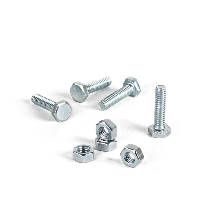 Perno hexagonal + Tuerca CG2 1/4x1" x 4 unidades