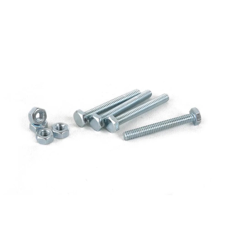 Perno hexagonal + Tuerca CG2 1/4x2" x 4 unidades