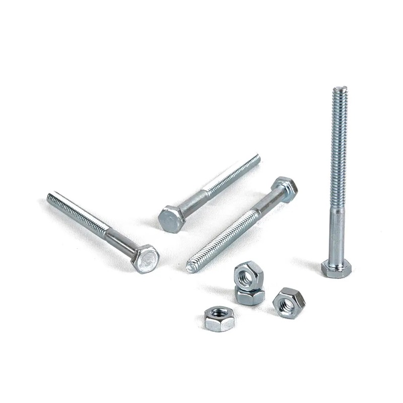 Perno hexagonal + Tuerca CG2 1/4x3" x 4 unidades