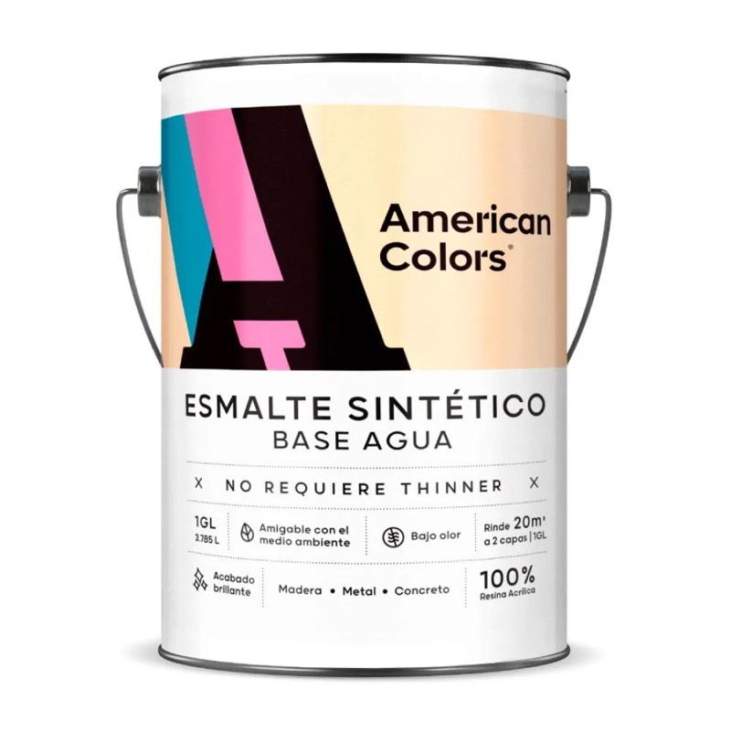 Pintura Base Brillante American Colors 3.78 l