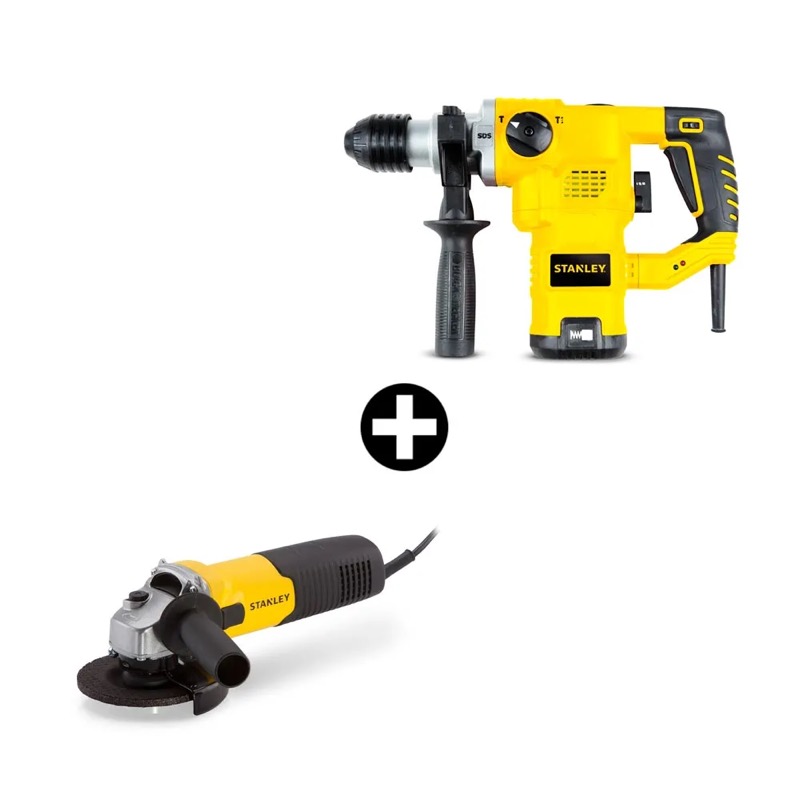 Rotomartillo SDS Plus 1250W + Amoladora Angular 4-1/2" 710W STHR1232K Stanley